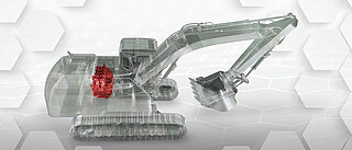 Excavator with HYDAC valve technology for pilot control 