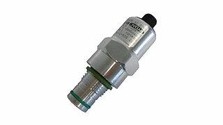Depiction of the HYDAC Virtual Fluid Lab sensor for displaying the residual service life of a filter element
